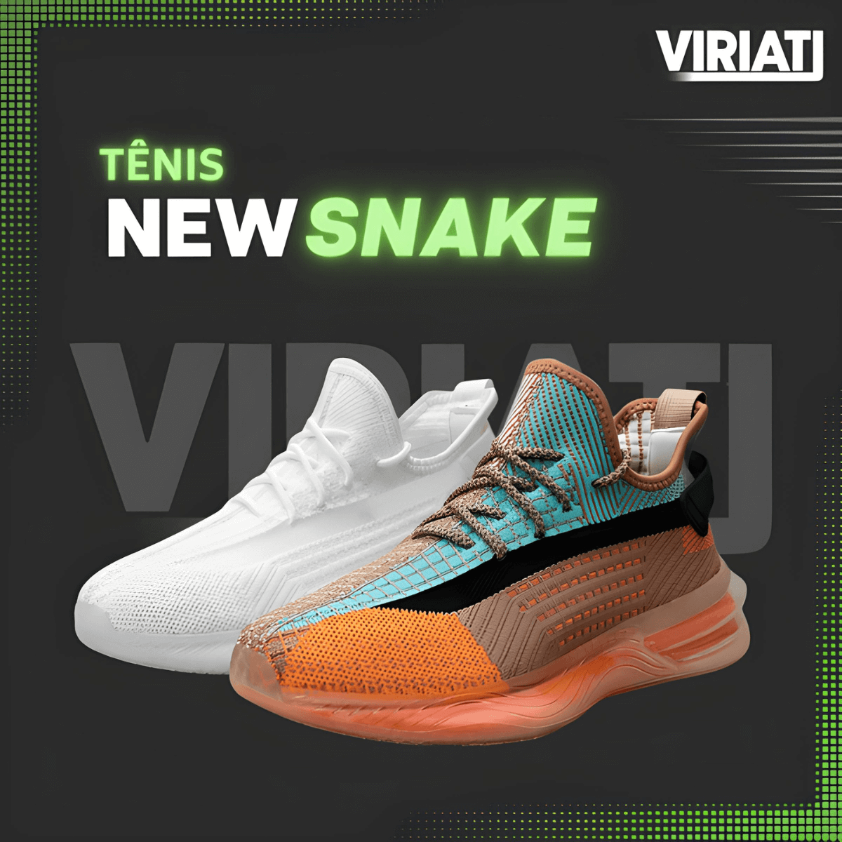 Tênis Esportivo Masculino New Snake Viriati